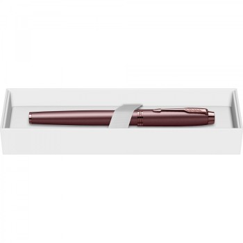 Ручка перьевая Parker IM Monochrome F328, Burgundy PVD (Перо M)